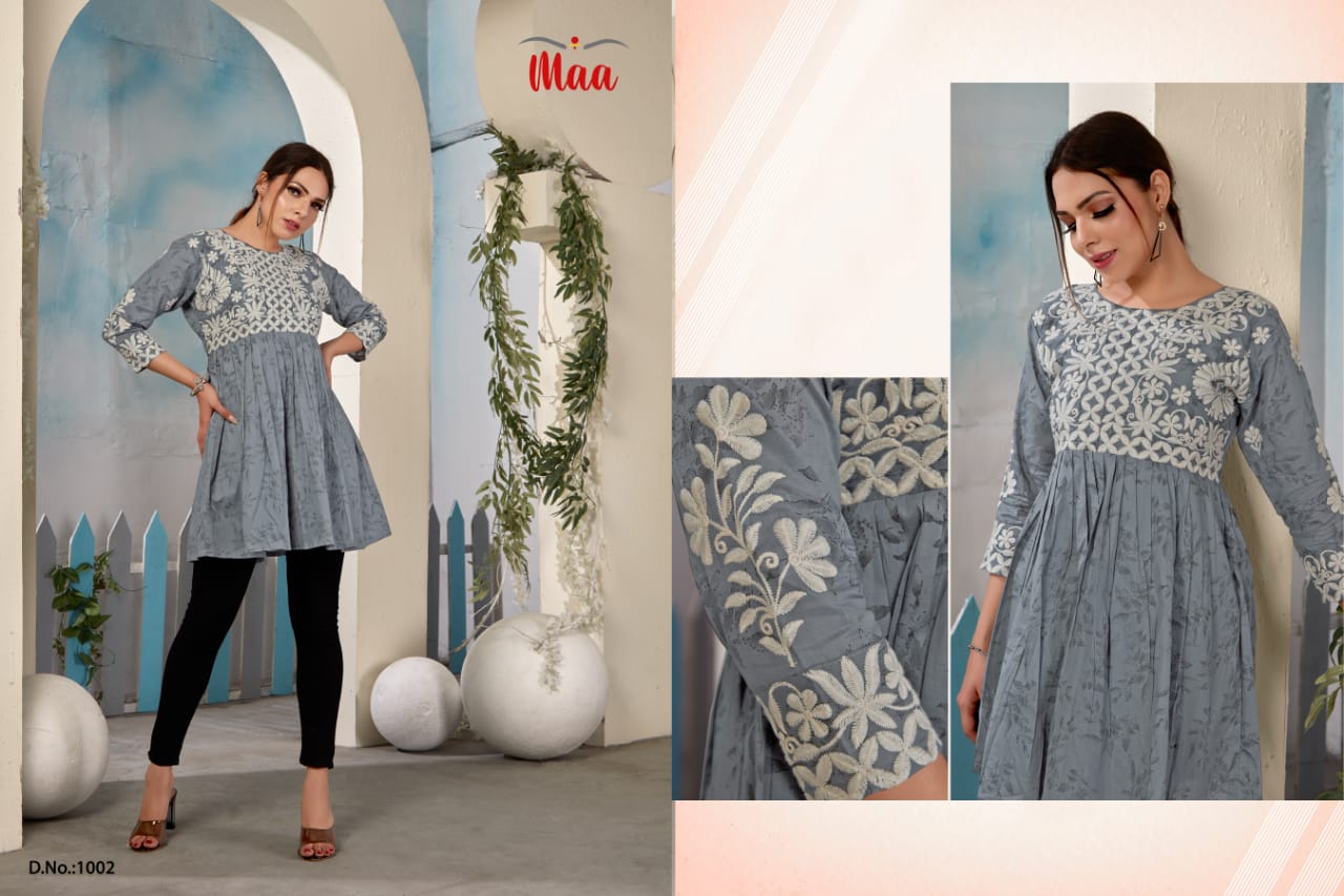 Alora By Maa 1001-1004 Short Designer Kurtis Catalog